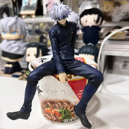 Gojo Satoru Sitting Jujutsu Kaisen Anime Desktop Figure PVC 5.3 in [Boxed]