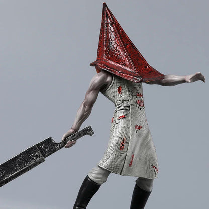 Pyramid Head and Dark Nurse Silent Hill Horror Movie Monster Figure Statue Model PVC [Boxed]