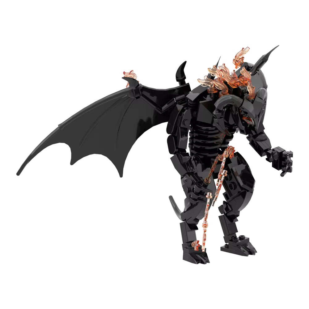 Balrog of Moria The Lord of the Rings Figure  Building Blocks 215 pcs Interlocking Set PVC 6"