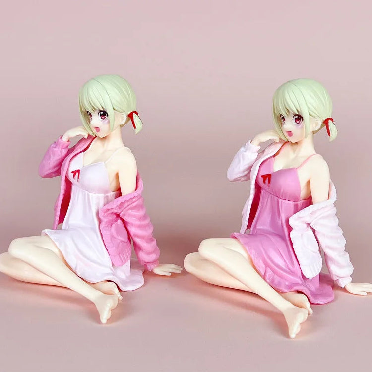 Chisato Nishikigi Sleepwear Lycoris Recoil Anime Figure Model PVC 4" [No Box]