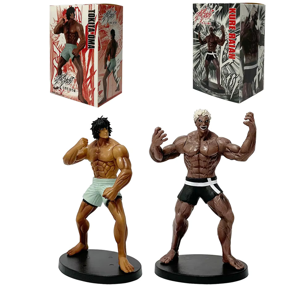 Tokita Ohma and Kure Raian Kengan Ashura Anime Figure Model Statues PVC 7" [Boxed]