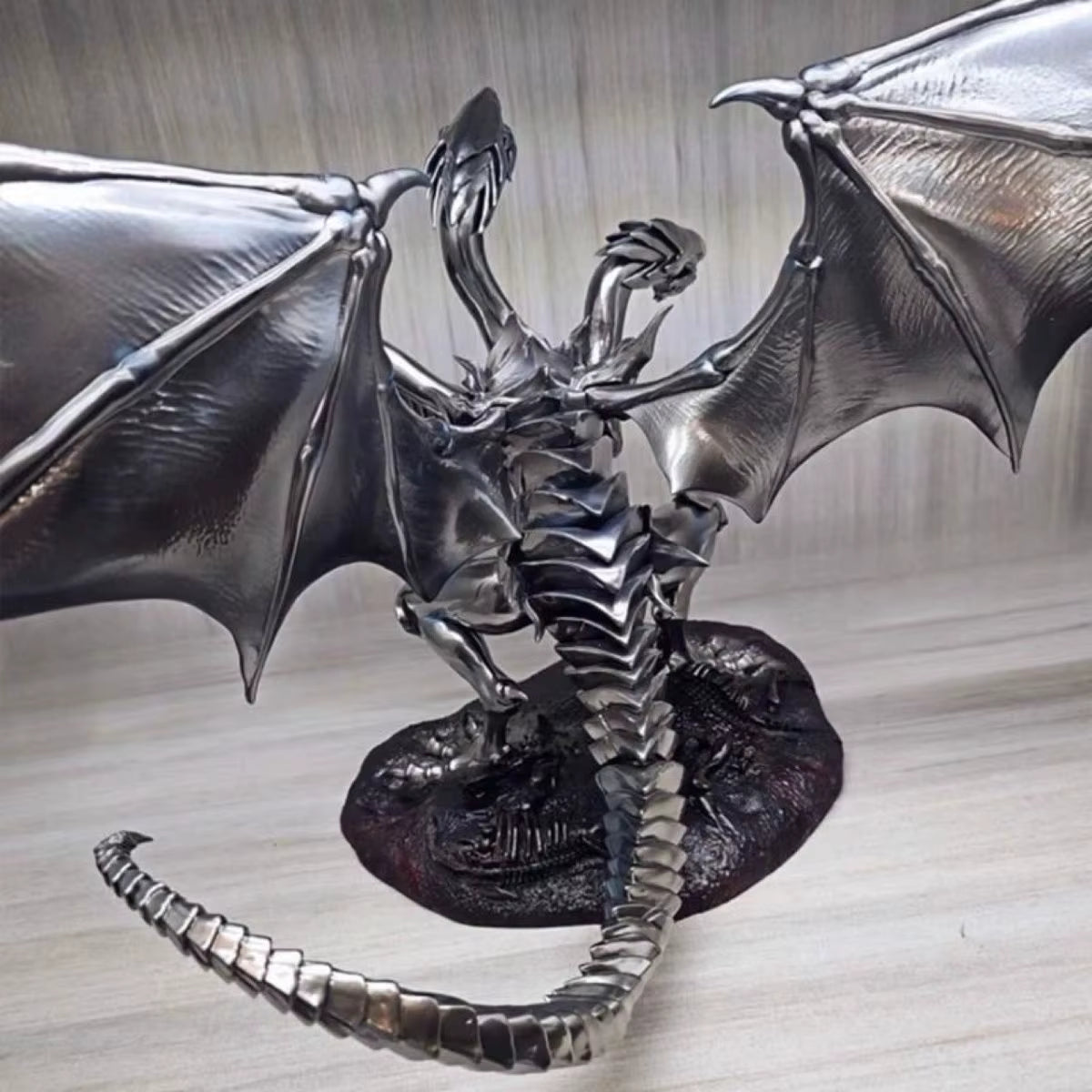 Blue-Eyes Ultimate Dragon Yu-Gi-Oh! Anime Figure Model Statue PVC 9.8" [No Box]
