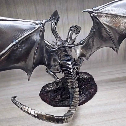 Blue-Eyes Ultimate Dragon Yu-Gi-Oh! Anime Figure Model Statue PVC 9.8" [No Box]