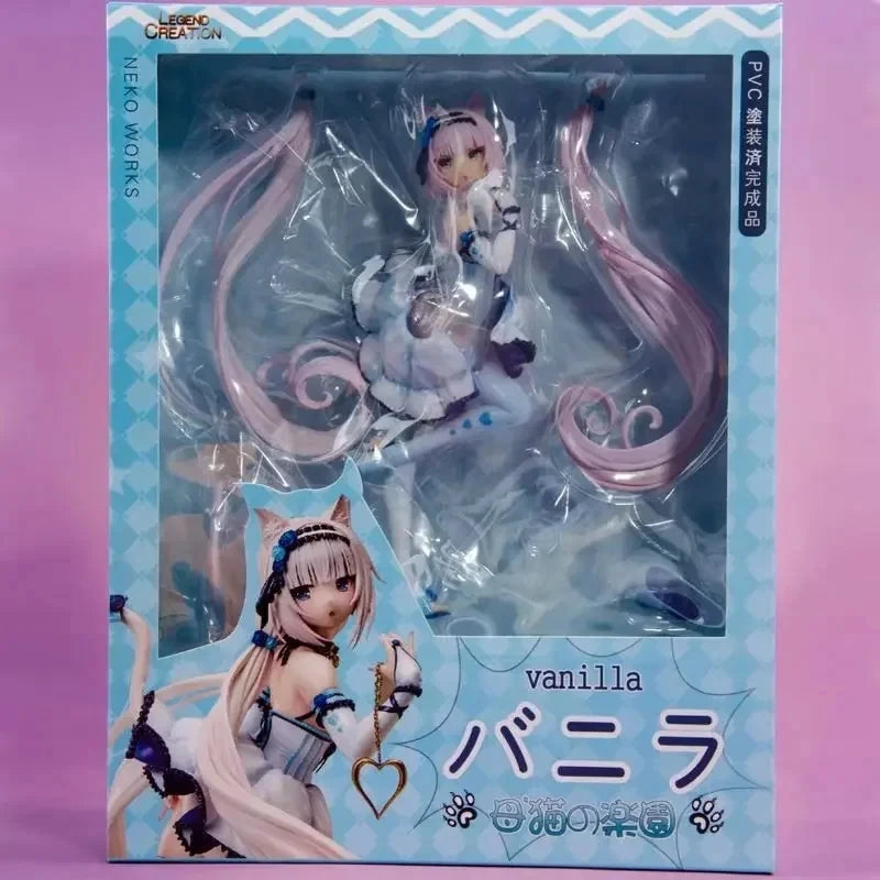 Chocola & Vanilla Lingerie Maid Nekopara Cast Off Anime Figure Model PVC 9.4" [Adult Collectible]