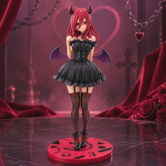 Miku Nakano Little Devil Ver. Quintessential Quintuplets Anime Figure PVC 9” [No Box]