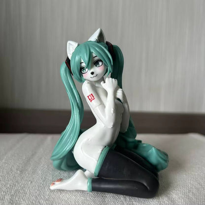 Hatsune Miku Furry Ver. Virtual Idol Anime Figure Model Statue PVC 5" [Adult Collectible]