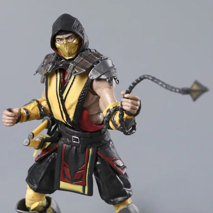 Scorpion and Sub-Zero Mortal Kombat Collectible Action Figure Models PVC 7" [Boxed]