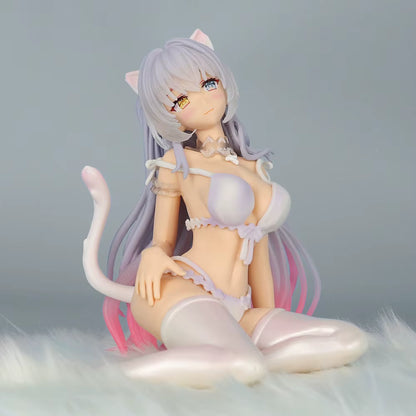 Vanilla Lingerie Nekopara Anime Figure Model Statue PVC 5.3" [Adult Collectible]