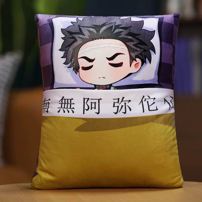Demon Slayer Anime Corps Napping Hashiras Throw Pillow Cushion 14 x 10.6”