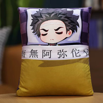 Demon Slayer Anime Corps Napping Hashiras Throw Pillow Cushion 14 x 10.6”