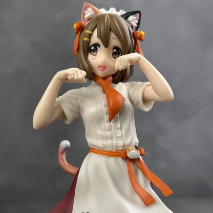 Azusa Nakano & Yui Hirasawa Neko outfit K-ON! Anime Figure Model Statue PVC 7" [No Box]