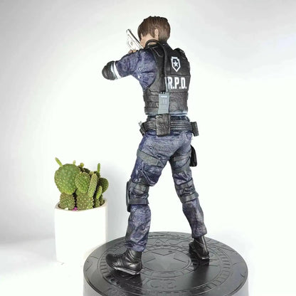 Leon Scott Kennedy and Jill Valentine Resident Evil Figure Model Statue PVC 13" [No Box]