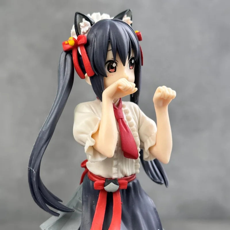 Azusa Nakano & Yui Hirasawa Neko outfit K-ON! Anime Figure Model Statue PVC 7" [No Box]