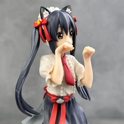 Azusa Nakano & Yui Hirasawa Neko outfit K-ON! Anime Figure Model Statue PVC 7" [No Box]