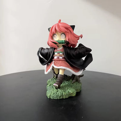 Spy x Family x Demon Slayer: Anya Forger Nezuko Cosplay Ver. Non-Scale Figure