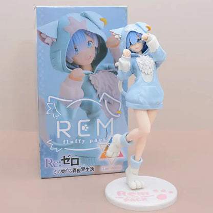 Mofumofu Pack Re:Zero Starting Life in Another World Anime Figure Model Statue PVC 7.8" [Boxed]