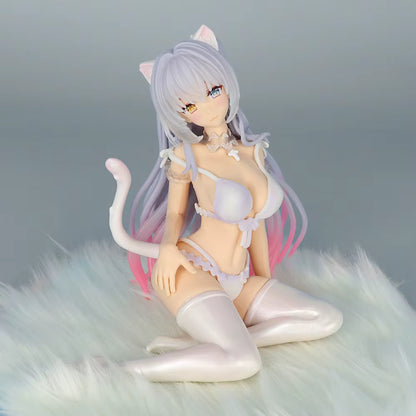 Vanilla Lingerie Nekopara Anime Figure Model Statue PVC 5.3" [Adult Collectible]