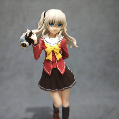 Nao Tomori School Uniform Charlotte Anime Figure Model Statue PVC 7.6" [Boxed]