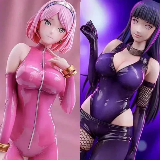 Hinata Hyuga and Sakura Haruno Rave Ver. Shippuden Anime Figure PVC 11.8" [Adult Collectible]
