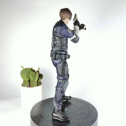 Leon Scott Kennedy and Jill Valentine Resident Evil Figure Model Statue PVC 13" [No Box]