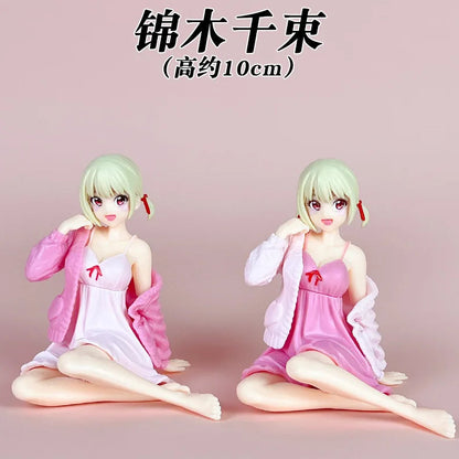 Chisato Nishikigi Sleepwear Lycoris Recoil Anime Figure Model PVC 4" [No Box]