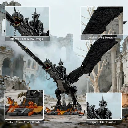 The Witch-King of Angmar The Lord of the Rings Movie Interlocking Building Blocks 2199 pc set PVC 24.5"[Boxed]