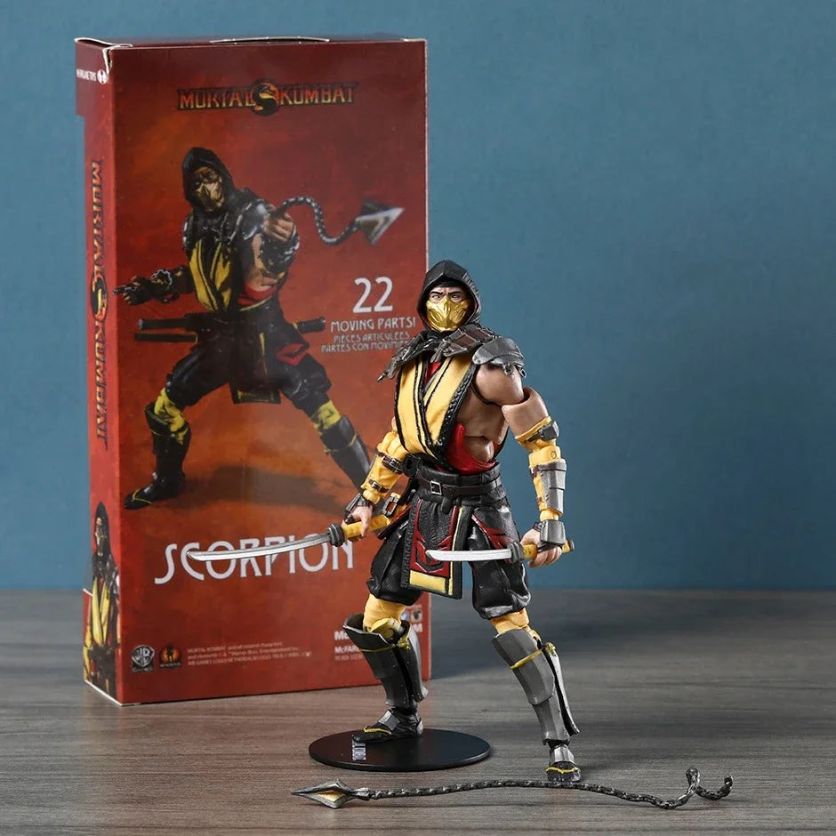 Scorpion and Sub-Zero Mortal Kombat Collectible Action Figure Models PVC 7" [Boxed]