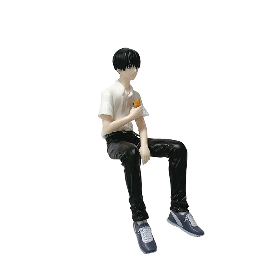 Tsujinaka & Hikaru Sitting The Summer Hikaru Died Desktop Anime Figure Model PVC 5" [Boxed]