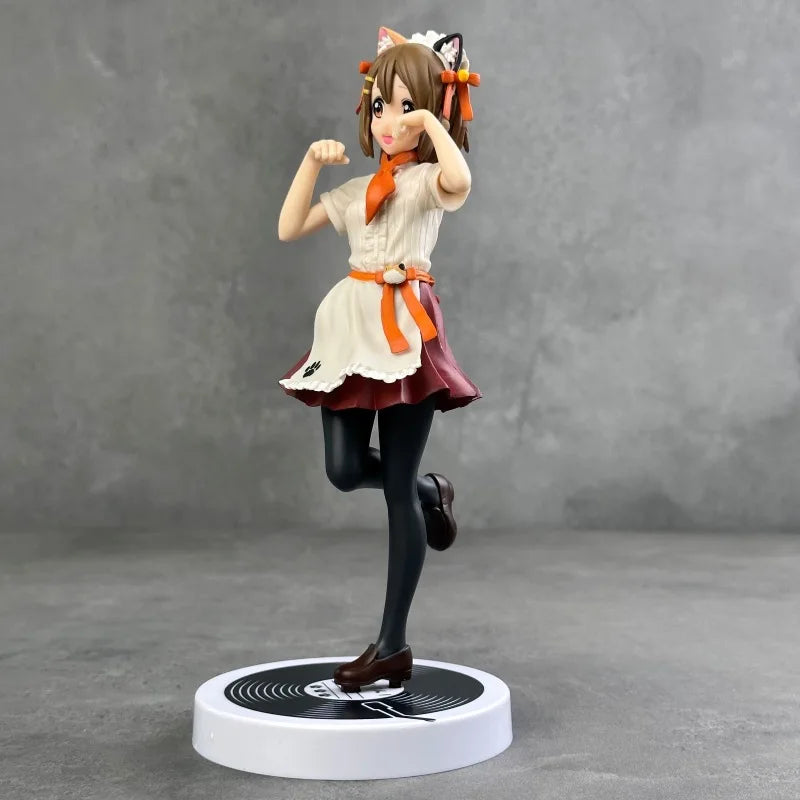Azusa Nakano & Yui Hirasawa Neko outfit K-ON! Anime Figure Model Statue PVC 7" [No Box]