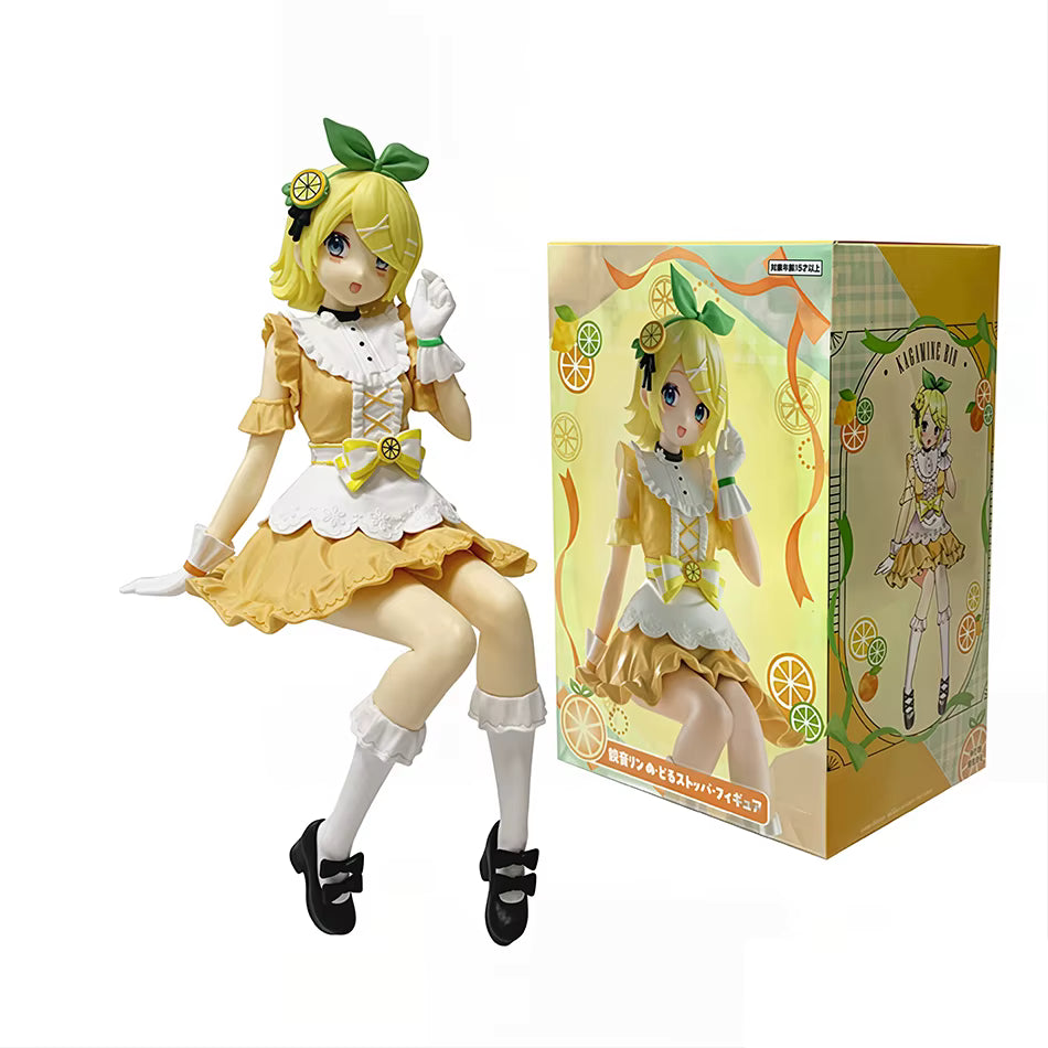 Kagamine Rin Citrus Ver. CV02 Vocaloid Project DIVA Anime Figure Model Statue PVC 5.9" [Boxed]