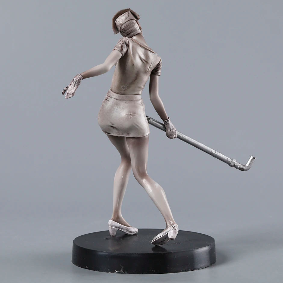 Pyramid Head and Dark Nurse Silent Hill Horror Movie Monster Figure Statue Model PVC [Boxed]
