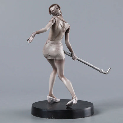 Pyramid Head and Dark Nurse Silent Hill Horror Movie Monster Figure Statue Model PVC [Boxed]