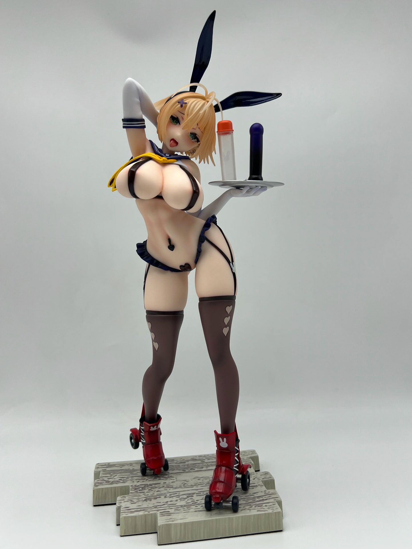 Kouhai-Chan Bunny Waitress Anime Figure Model Statue PVC 9.8" [Adult Collectible]