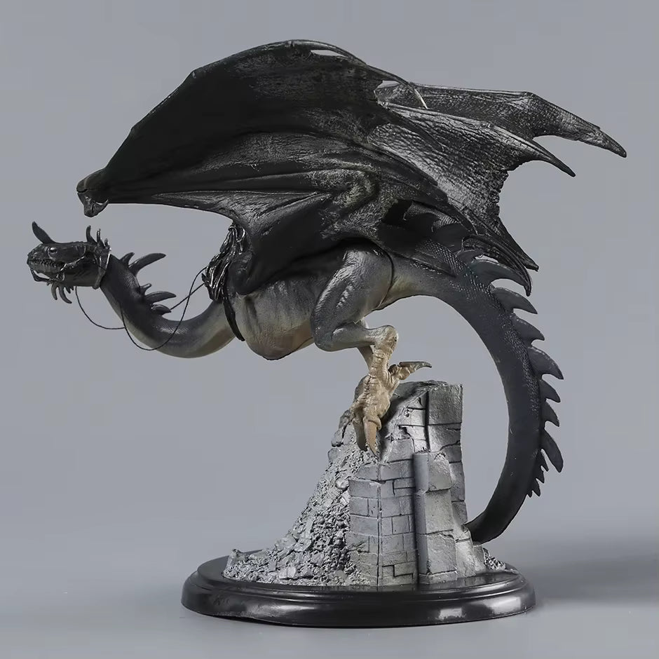 Witch-King Riding Fell Beast The Lord of the Rings Figure Model Statue PVC 6.2" [Boxed]