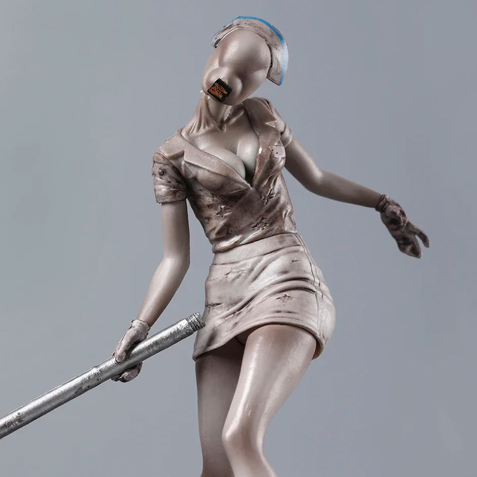 Pyramid Head and Dark Nurse Silent Hill Horror Movie Monster Figure Statue Model PVC [Boxed]