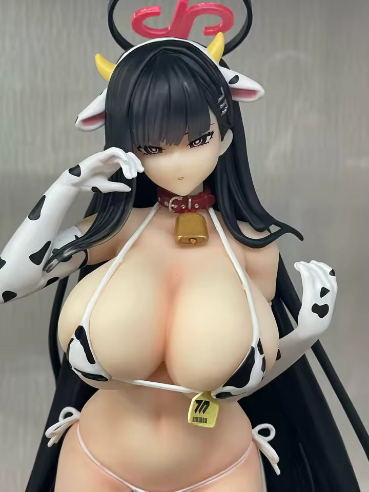 Rio Tsukatsuki Cow Bikini Blue Archive Anime Figure Model Statue PVC 9.8" [Adult Collectible]