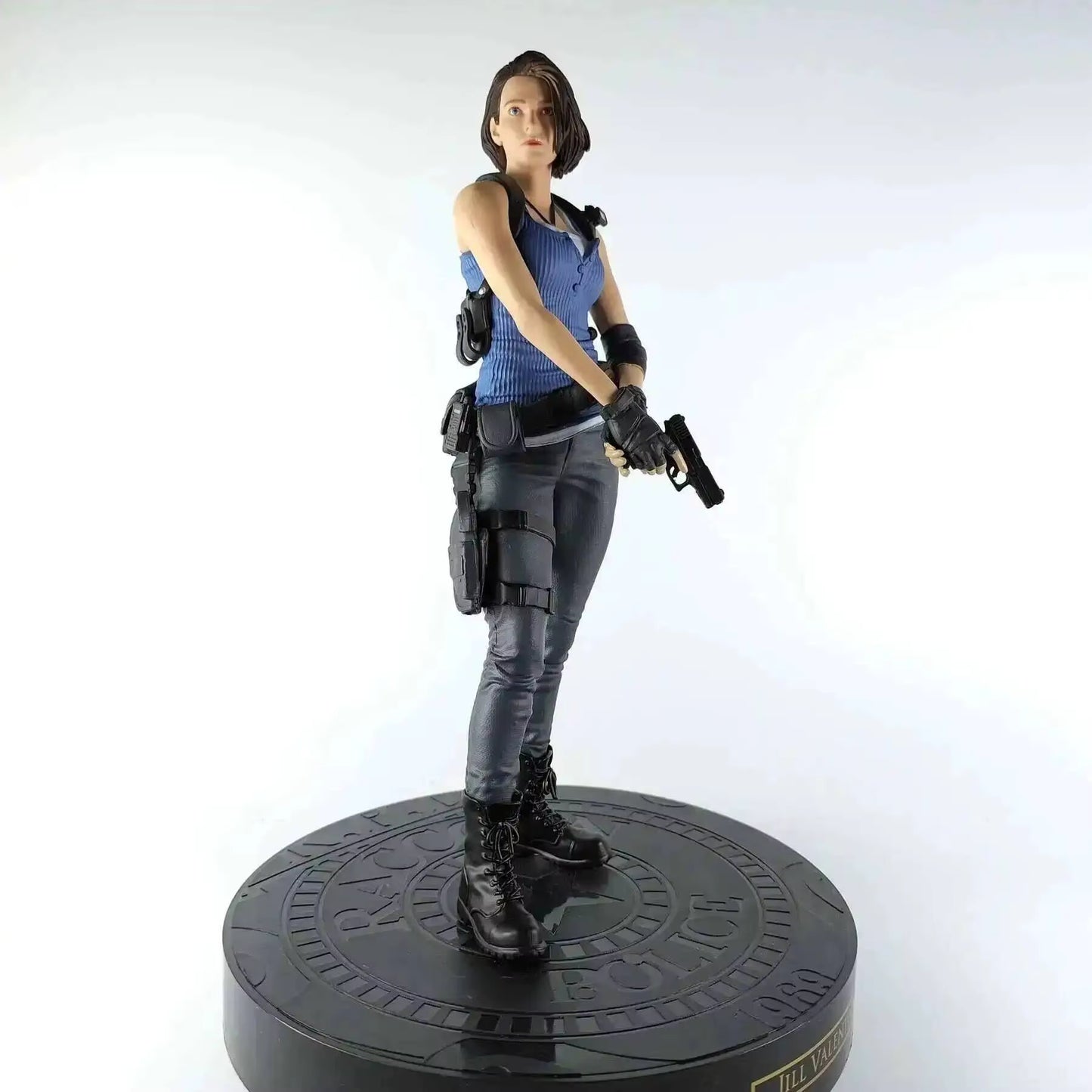 Leon Scott Kennedy and Jill Valentine Resident Evil Figure Model Statue PVC 13" [No Box]