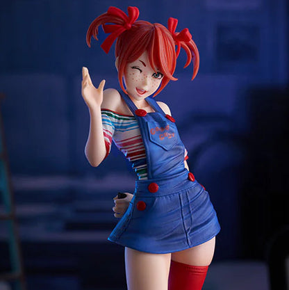Female Chucky Collectible Scary Parody Horror Figure Model Statue PVC 7" [No Box]