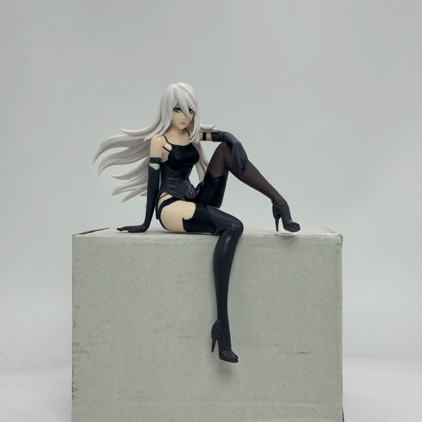 YoRHa Type a No.2 Sitting NieR: Automata Video Game Figure Noodle Stopper PVC 4" [No Box]