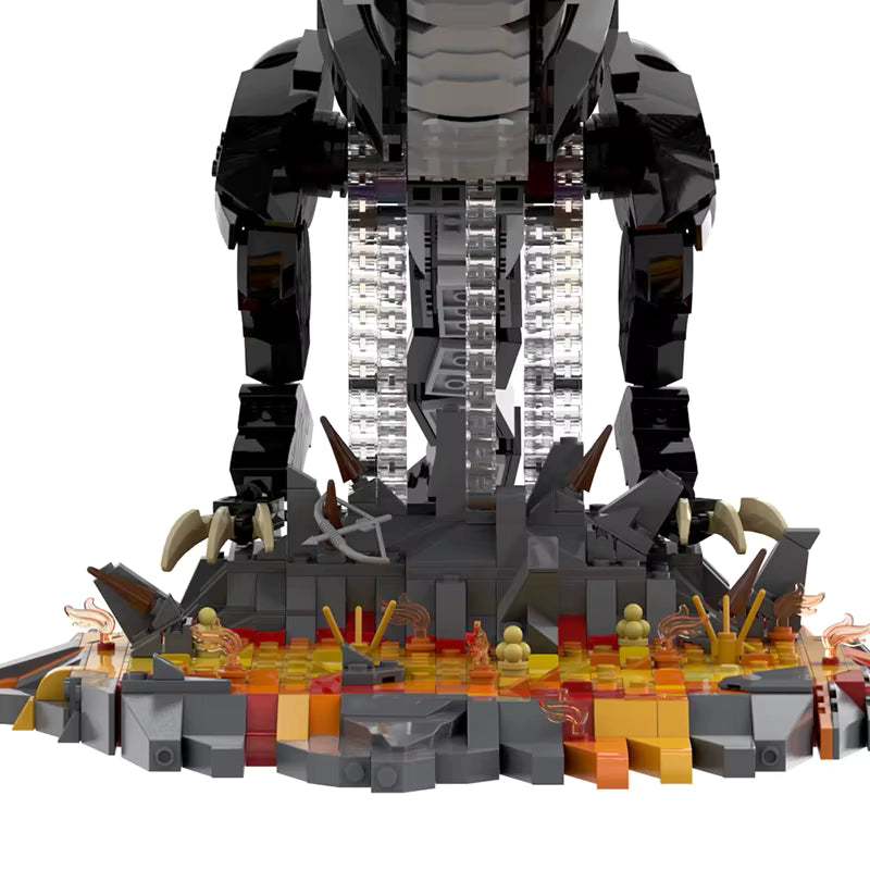 The Witch-King of Angmar The Lord of the Rings Movie Interlocking Building Blocks 2199 pc set PVC 24.5"[Boxed]