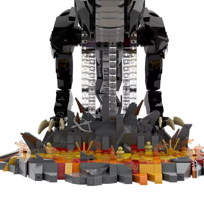 The Witch-King of Angmar The Lord of the Rings Movie Interlocking Building Blocks 2199 pc set PVC 24.5"[Boxed]