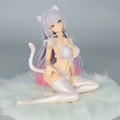 Vanilla Lingerie Nekopara Anime Figure Model Statue PVC 5.3" [Adult Collectible]