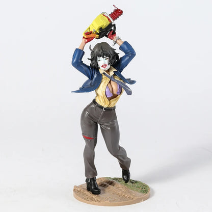 Female Leatherface Scary Parody Horror Figure Model Statue PVC 9" [Boxed]