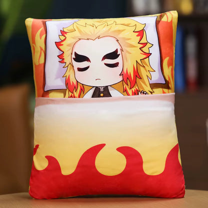 Demon Slayer Anime Corps Napping Hashiras Throw Pillow Cushion 14 x 10.6”