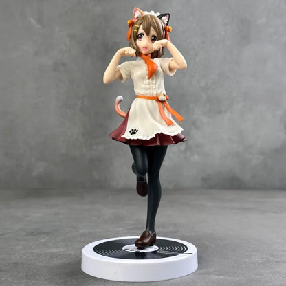 Azusa Nakano & Yui Hirasawa Neko outfit K-ON! Anime Figure Model Statue PVC 7" [No Box]