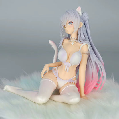 Vanilla Lingerie Nekopara Anime Figure Model Statue PVC 5.3" [Adult Collectible]