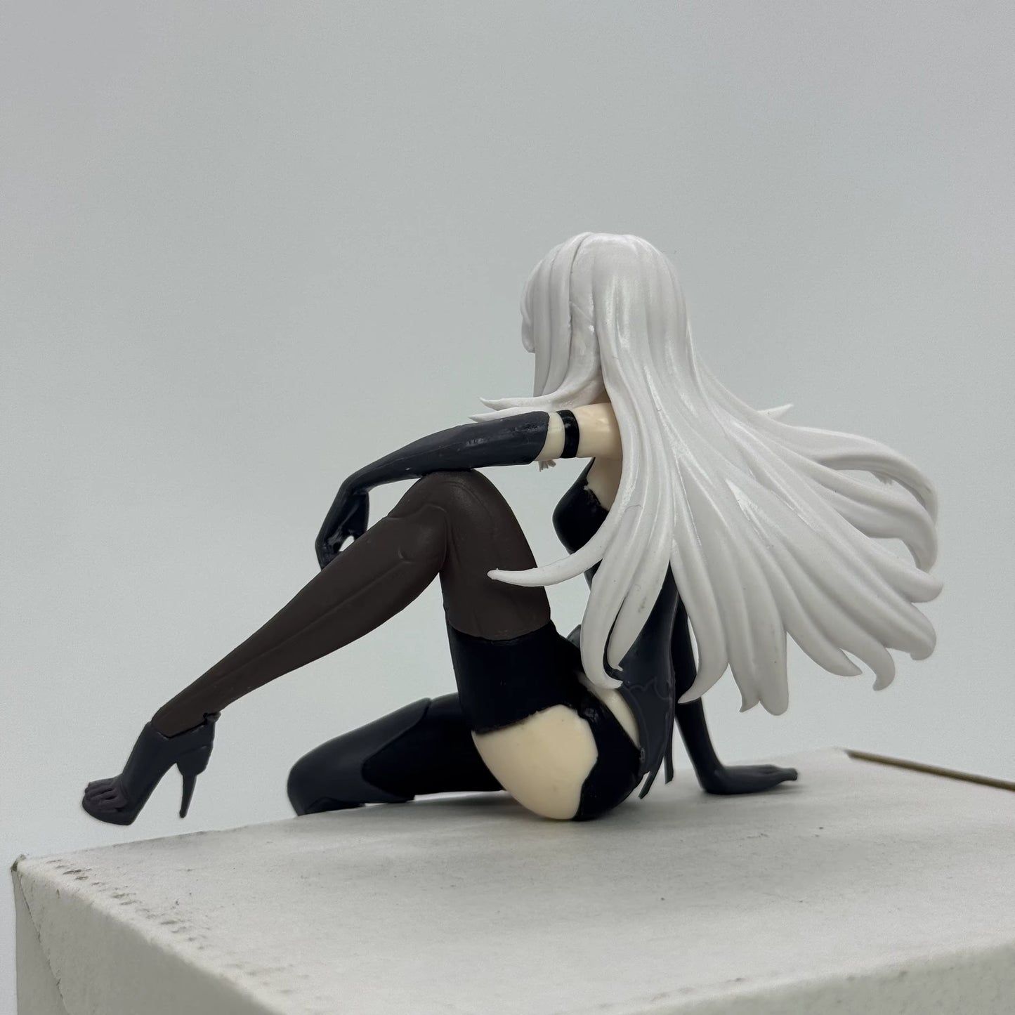 YoRHa Type a No.2 Sitting NieR: Automata Video Game Figure Noodle Stopper PVC 4" [No Box]