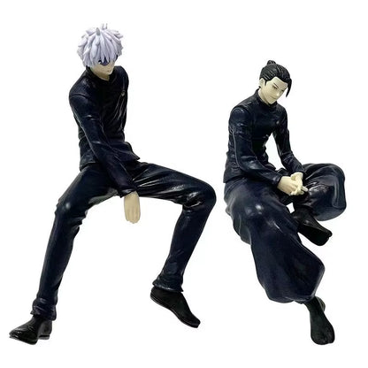 Gojo Satoru Sitting Jujutsu Kaisen Anime Desktop Figure PVC 5.3 in [Boxed]