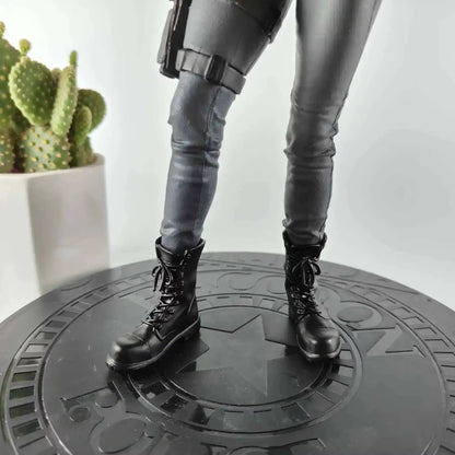 Leon Scott Kennedy and Jill Valentine Resident Evil Figure Model Statue PVC 13" [No Box]