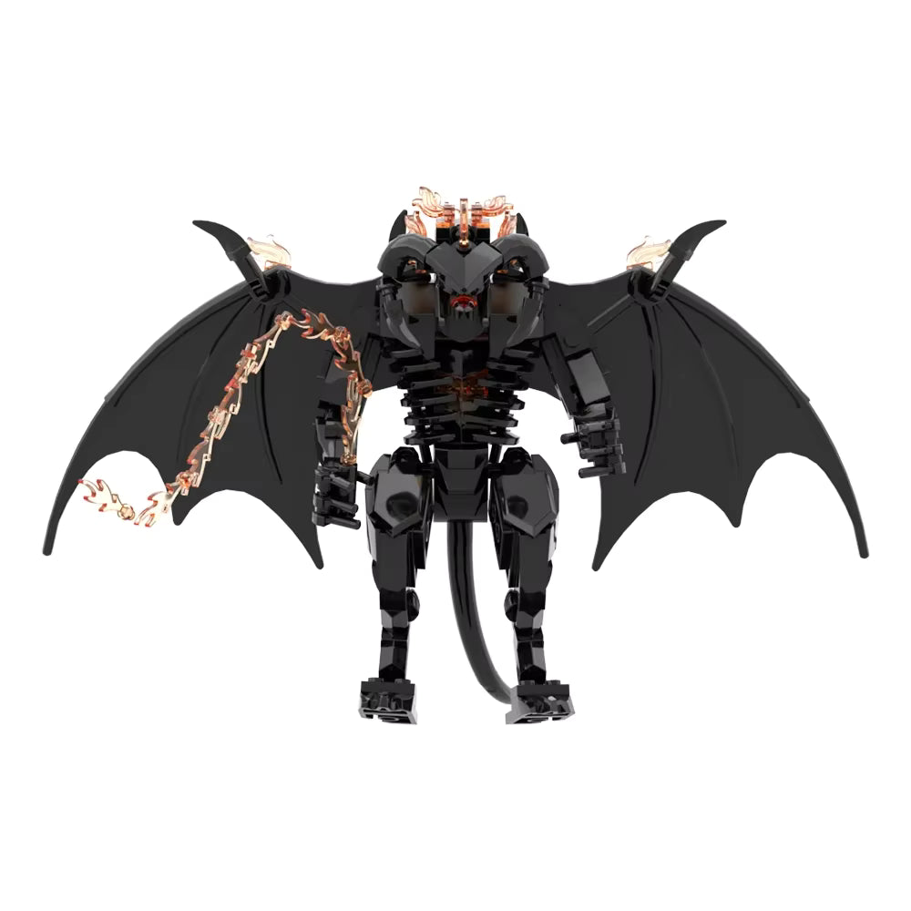 Balrog of Moria The Lord of the Rings Figure  Building Blocks 215 pcs Interlocking Set PVC 6"